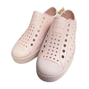 NEW Native‎ Kids Jefferson J1 Chameleon Light Pink/Shell Speckles Water Shoes